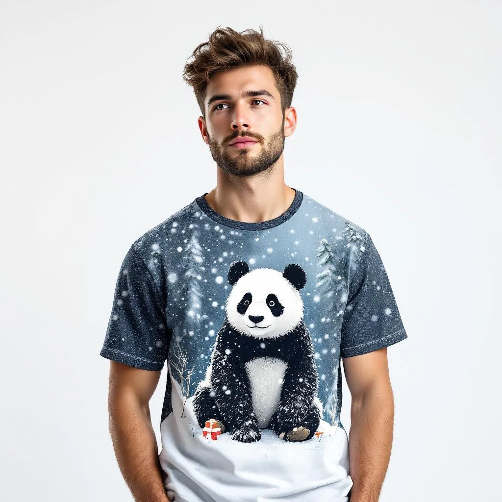 T-shirt Chris Panda Snow - Collection Artist Series Exclusive |  - Tee-shirt artist series otaku