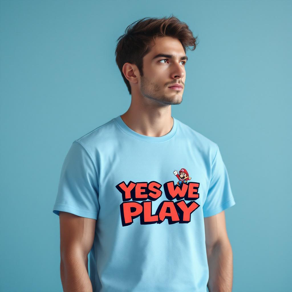 T-shirt Mario Yes We Play - Collection Gaming Exclusive |  - Tee-shirt Mario Bros Nintendo