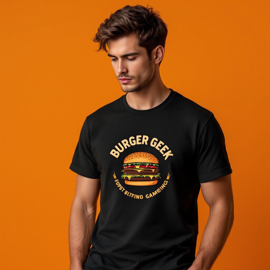 T-shirt BurgerGeek - Collection Pop Culture Gourmande | 