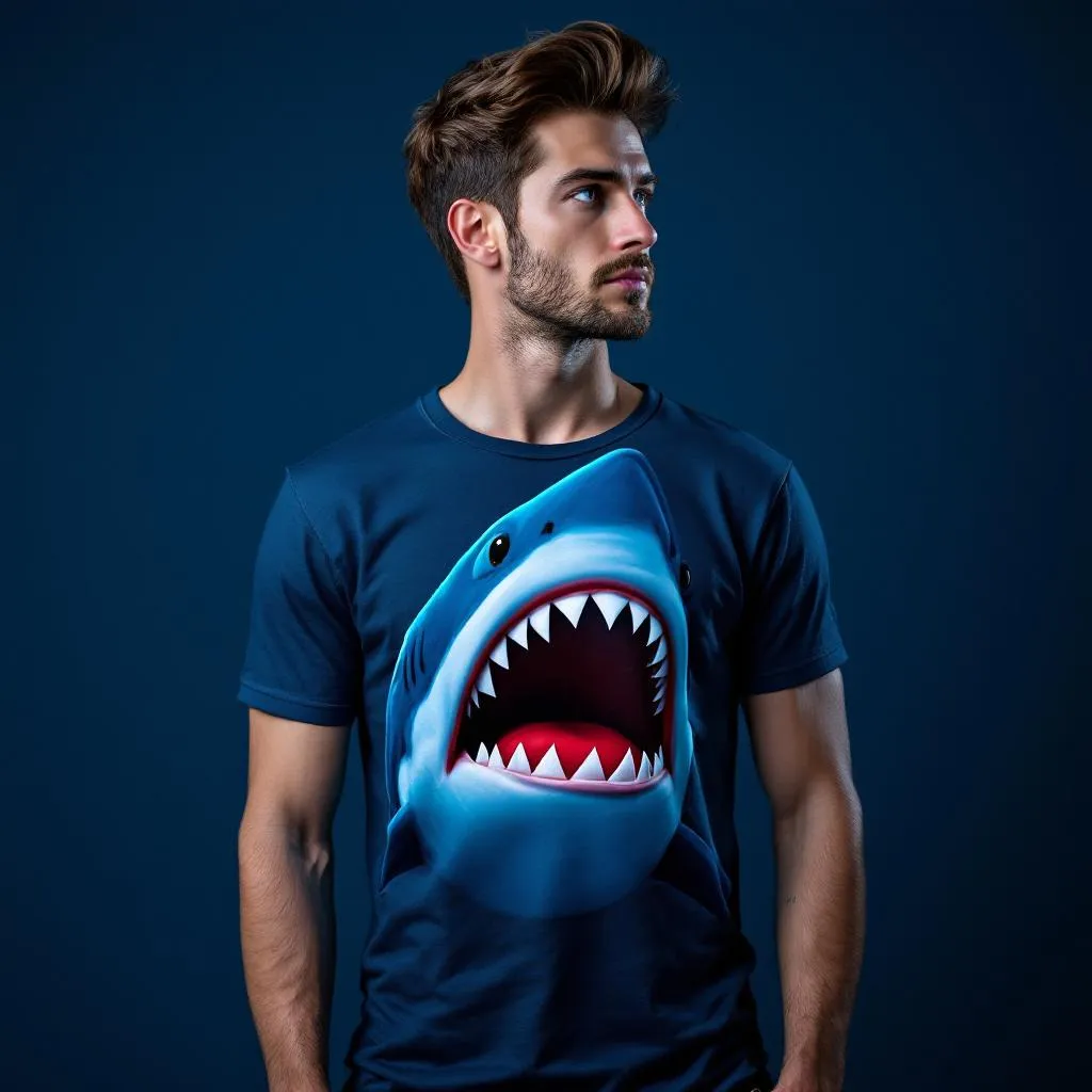 T-shirt Mario Shark - Collection Gaming Exclusive |  - Tee-shirt Mario Bros Nintendo